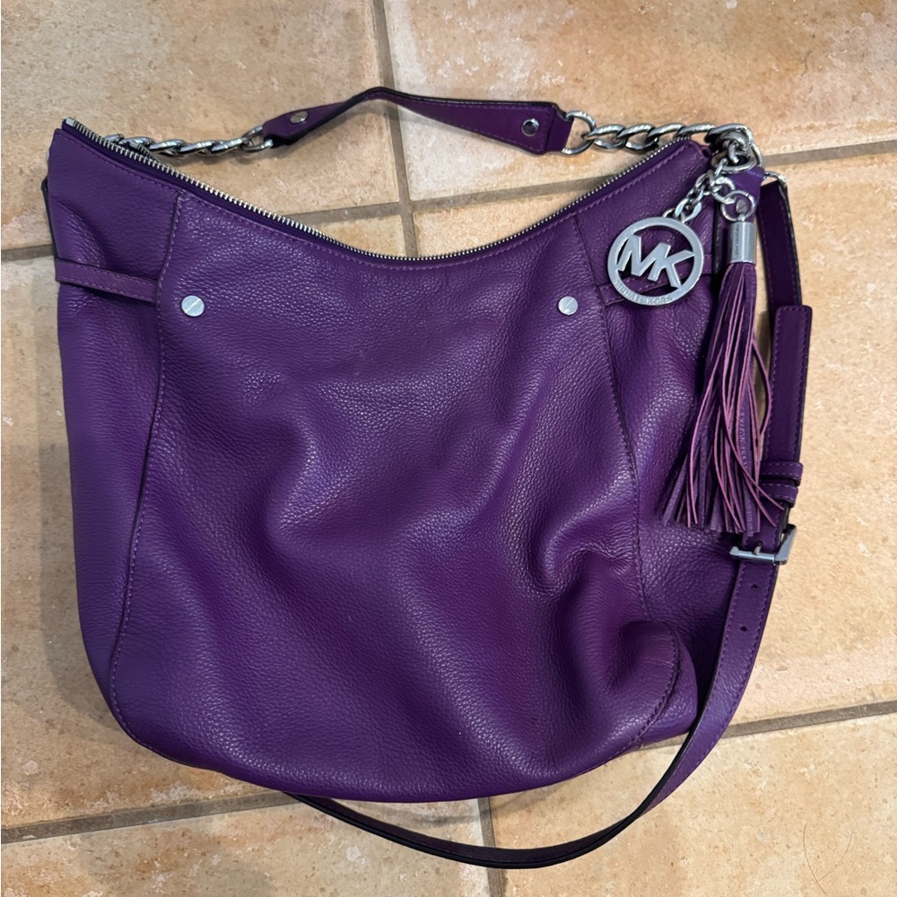 Michael Kors Rich Purple Shoulder Bag